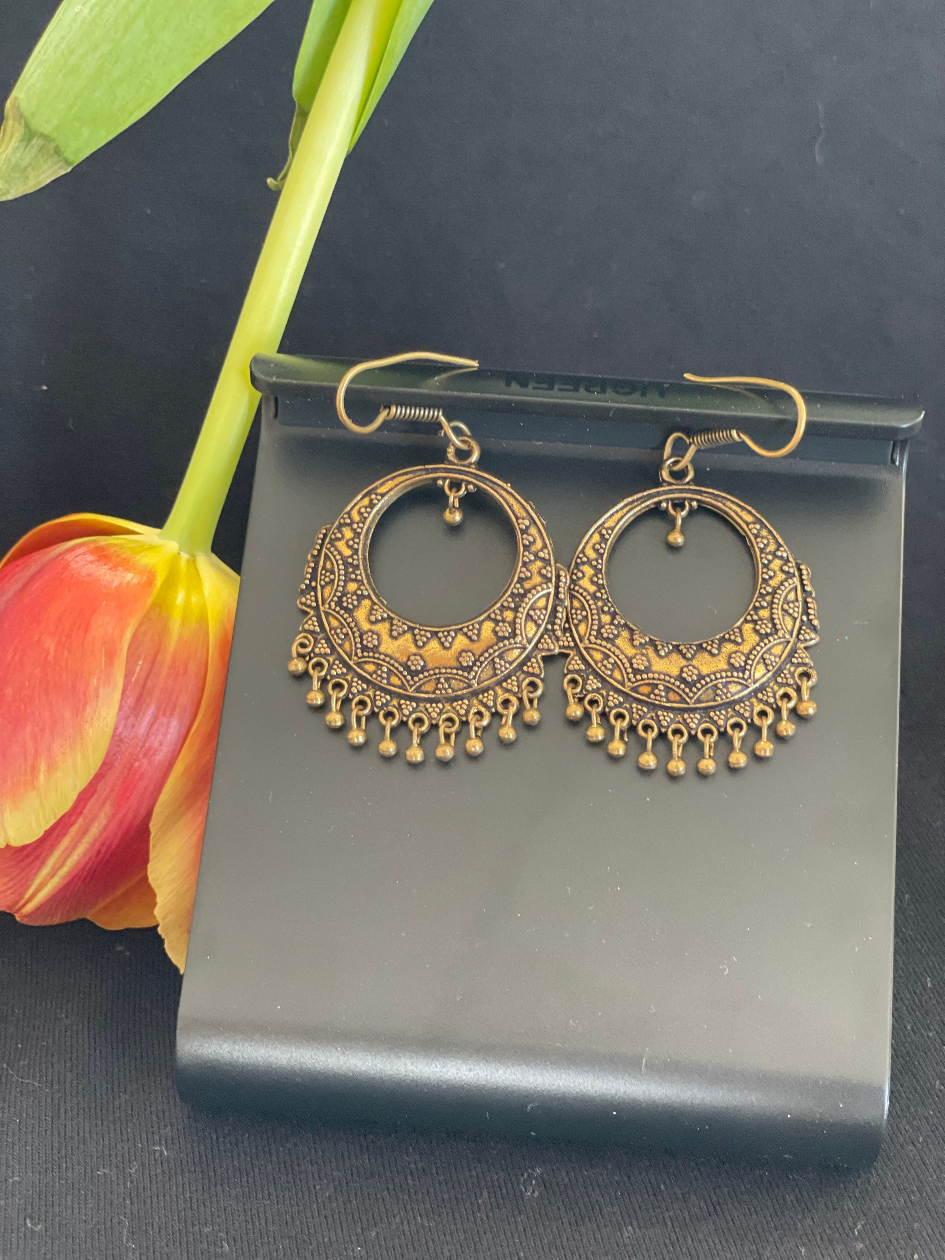 oxidized gold jewelry