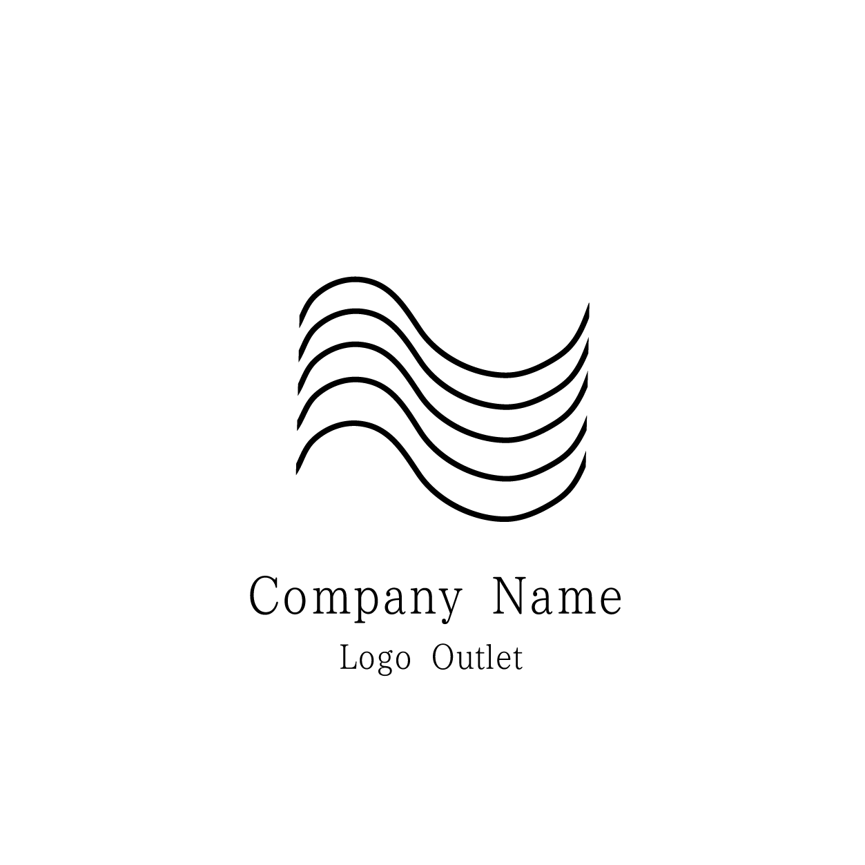 はためく五線譜のロゴ