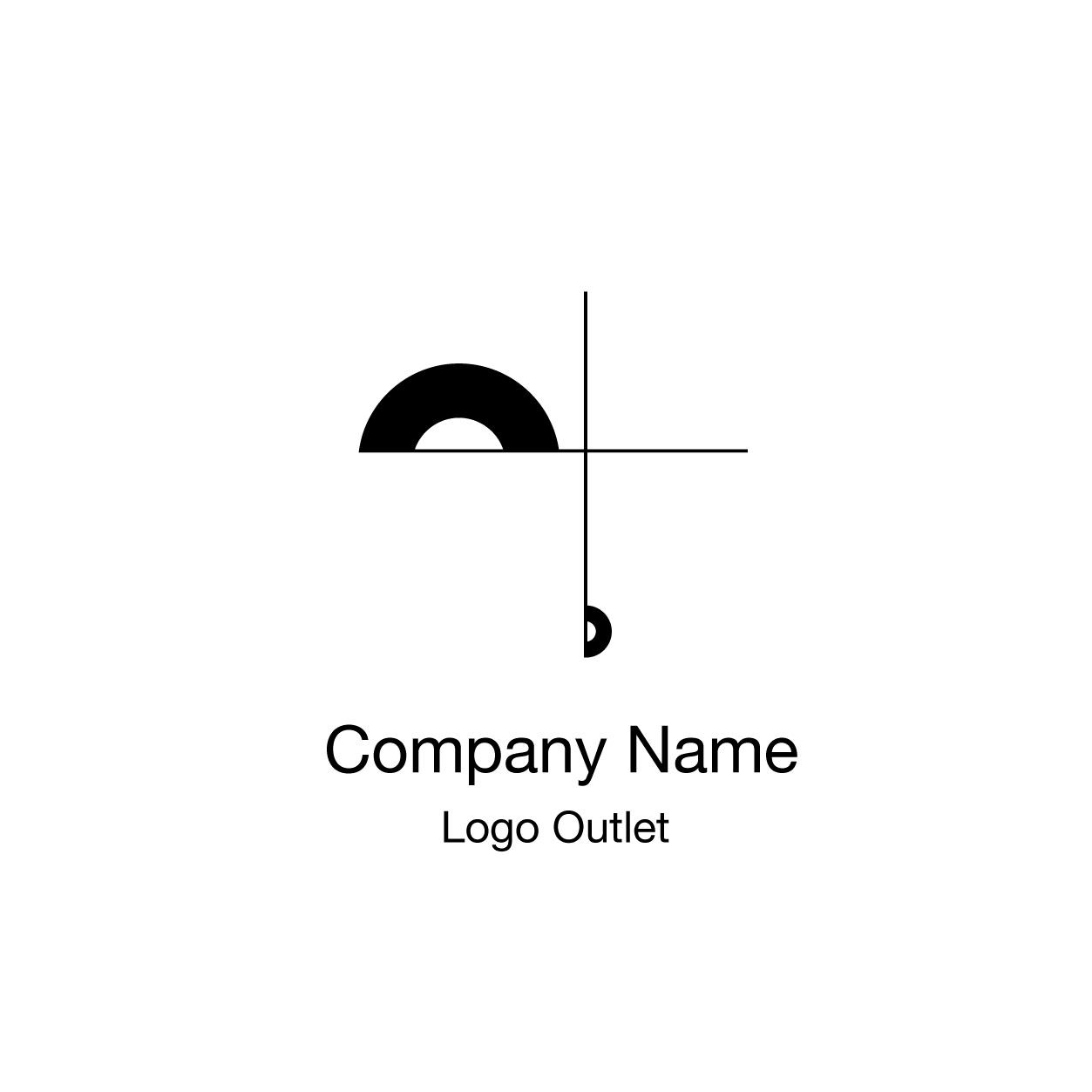 アルファベット×ハサミのロゴ