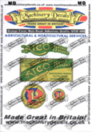 ATCO STANDARD MOWER DECALS SET