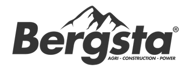 Bergsta Logo with Divisions - White & Bl