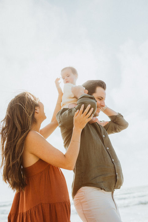 Family session Los Angeles at the beach 