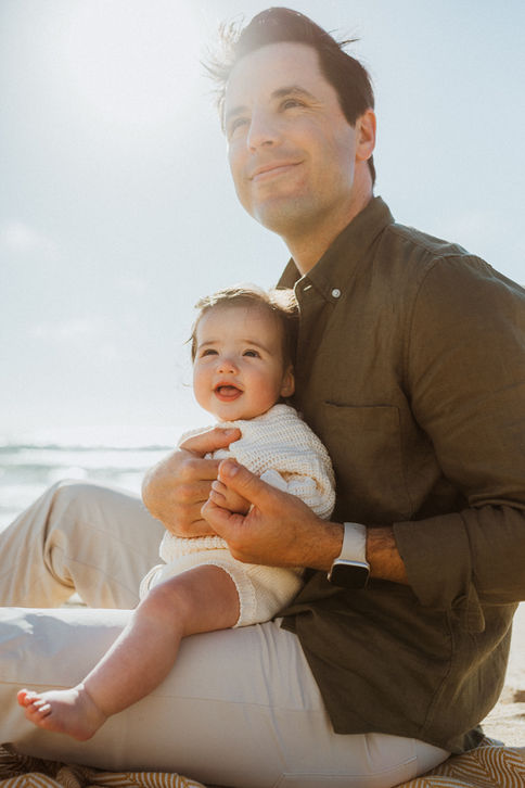 Family session Los Angeles at the beach 