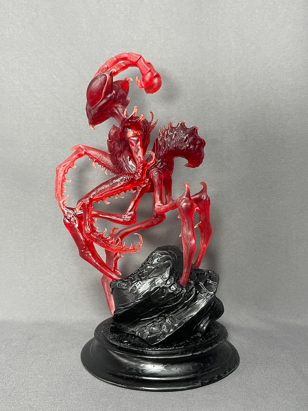 Thumbnail: Mantis Kit - Unpainted - Red w/ Black Base
