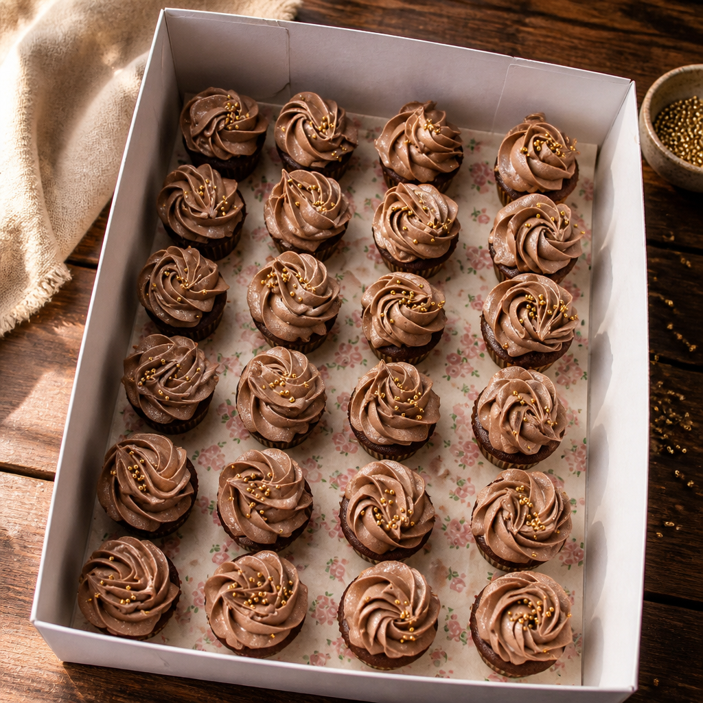 CHOCOLATE MINI CUPCAKES