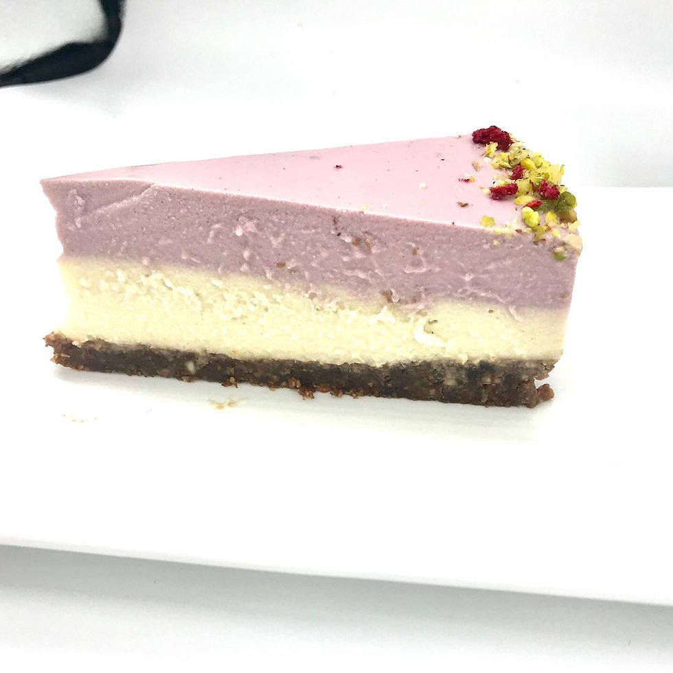 Thumbnail: VEGAN RASPBERRY AND WHITE CHOCOLATE CHEESECAKE