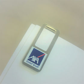 trombone axa, trombone publicitaire, markclip