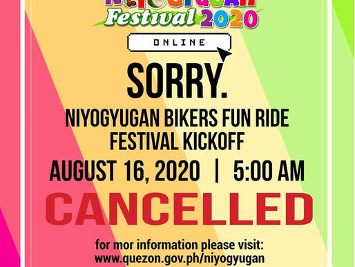 Niyogyugan Bikers Fun Ride na gaganapin sa Agosto 16, Kanselado
