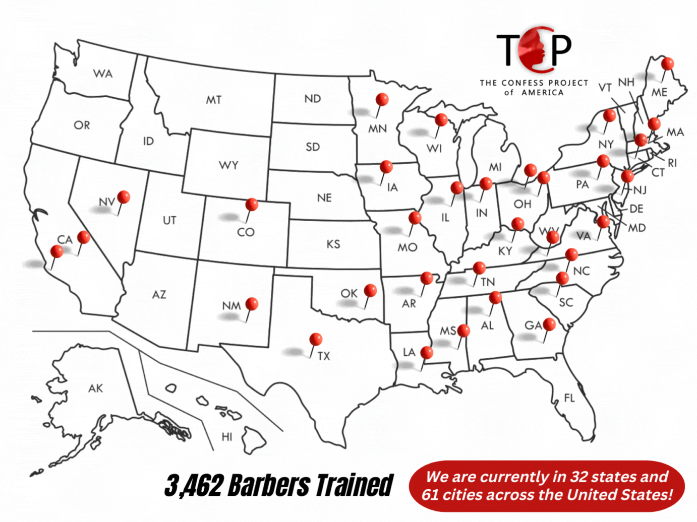 Barber and Beauty Industry Professionals Trained Map - The Confess Project of ATL.gif