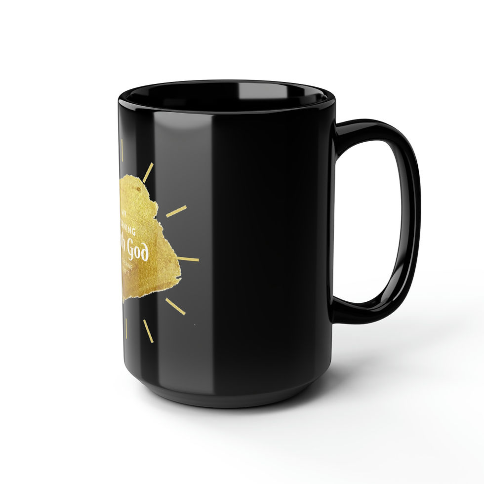 Thumbnail: My Morning With God Coffee Mug in Black, 15oz