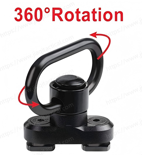 Sling Swivel 1.25 Inch Quick Detachable Kit with 360 Degree Rotation