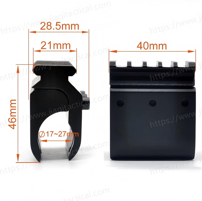 21mm Weaver Picatinny 5 slots Rail Base Riser Adapter