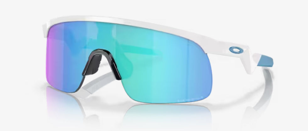 RESISTOR POLISHED WHITE w/ PRIZM SAPPHIRE INJECTED MAN SUNGLASS