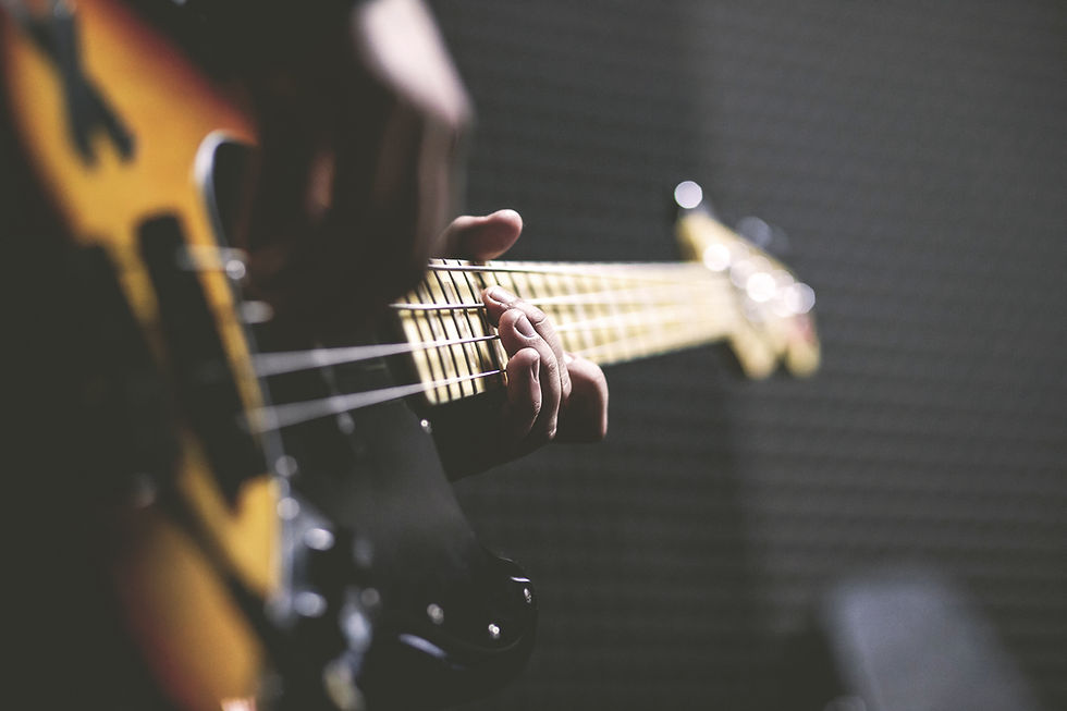 Playing Bass Guitar
