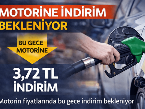 Motorinde İndirim Beklentisi: Bu Gece 3,72 TL Düşüş Öngörülüyor