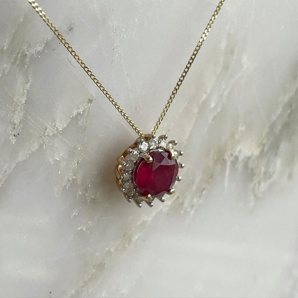 Ruby & Diamond Pendant