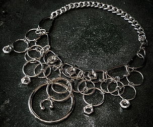 handmade necklace grunge style