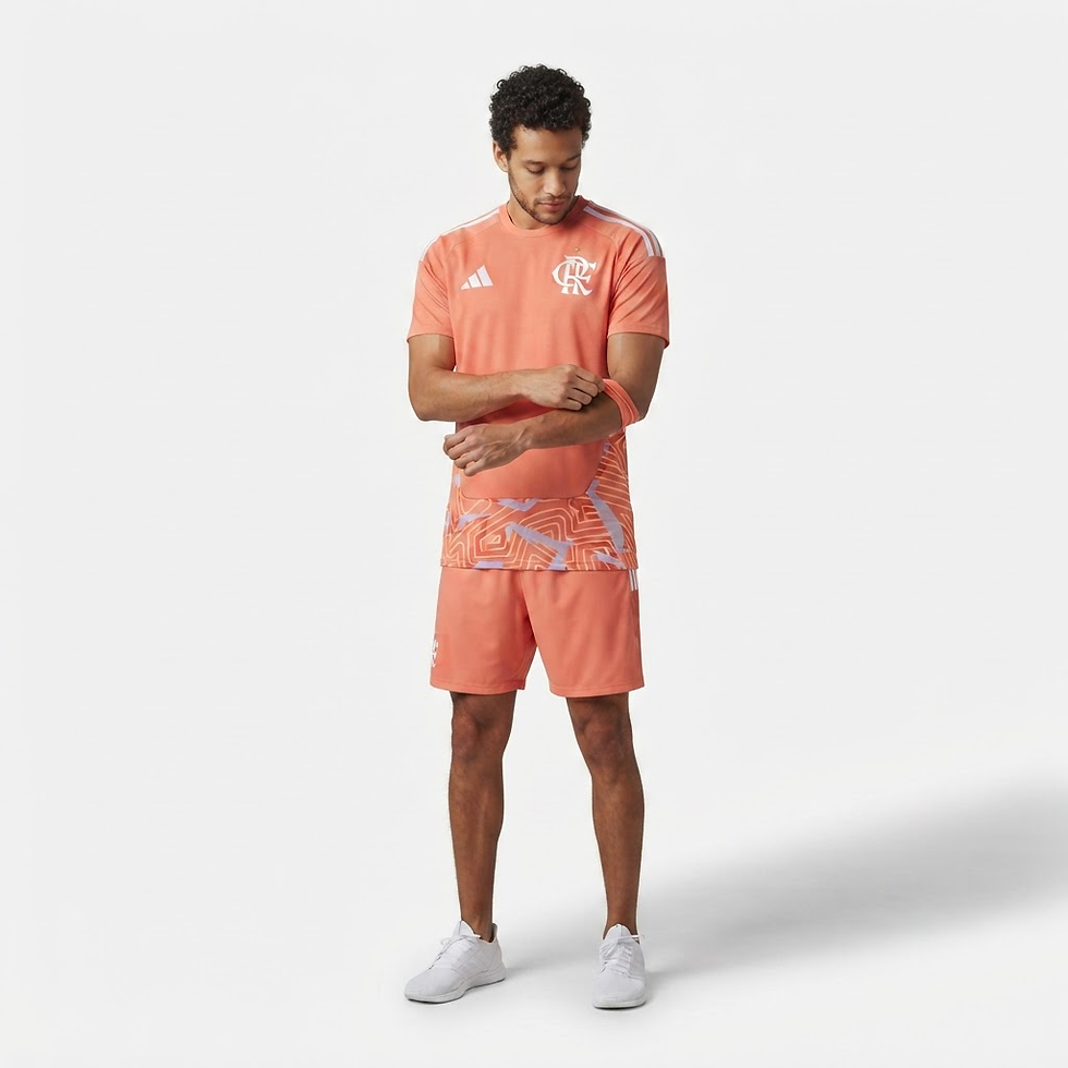 Miniatura: Camisa Flamengo Goleiro 26/27 - Torcedor Adidas Masculina - Laranja