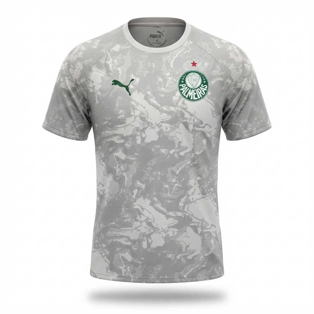 Camisa Palmeiras Pré-jogo 26/27 - Torcedor Puma Masculina - Bege