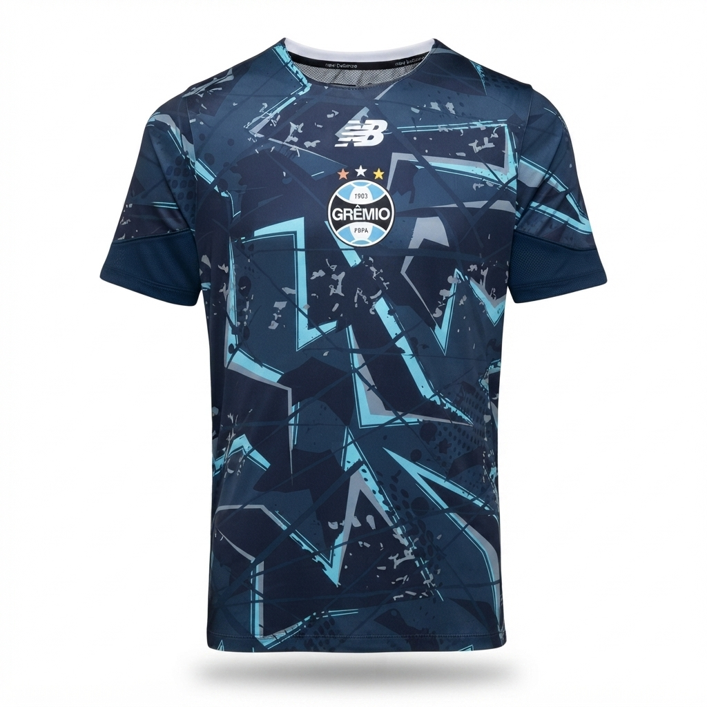 Camisa Grêmio Pré-jogo 26/27 - Torcedor New Balance Masculina - Azul