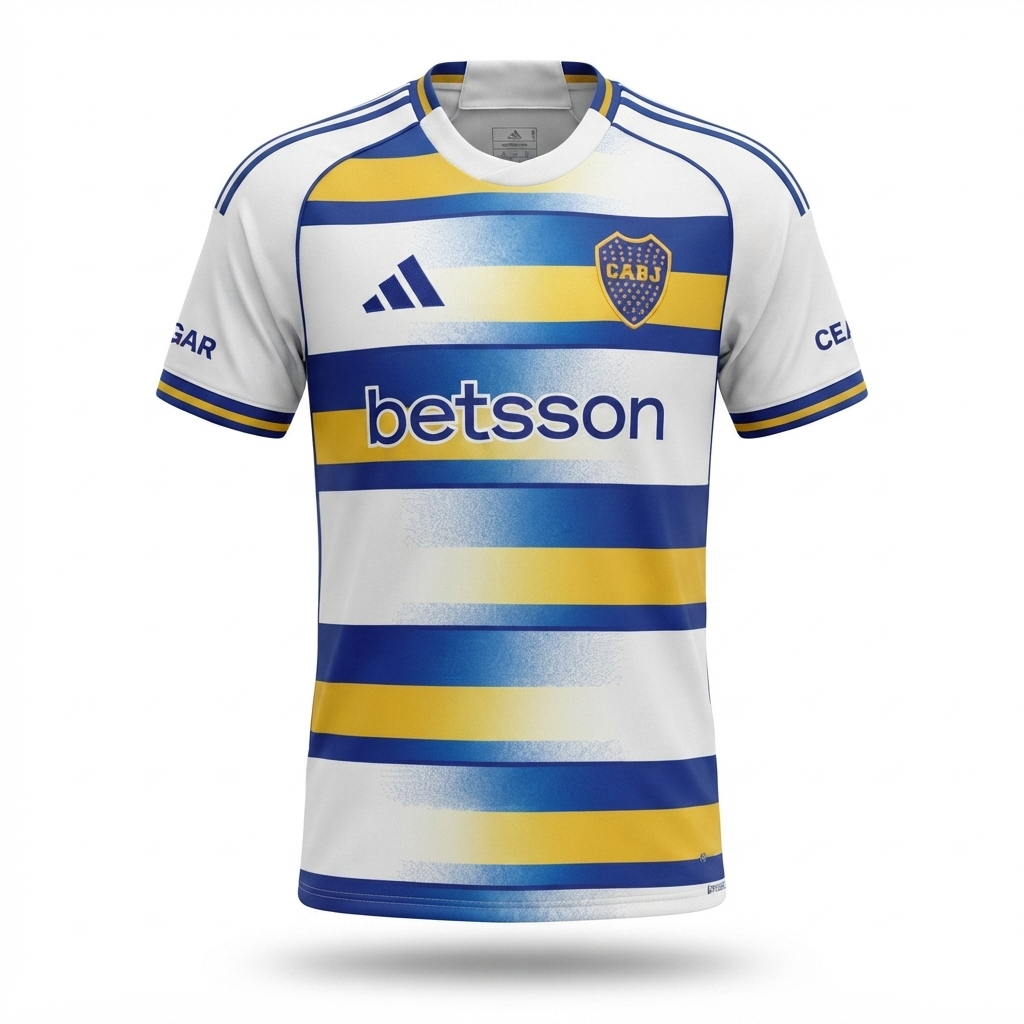Camisa Boca Juniors III 26/27 - Torcedor Adidas Masculina - Branca com detalhes