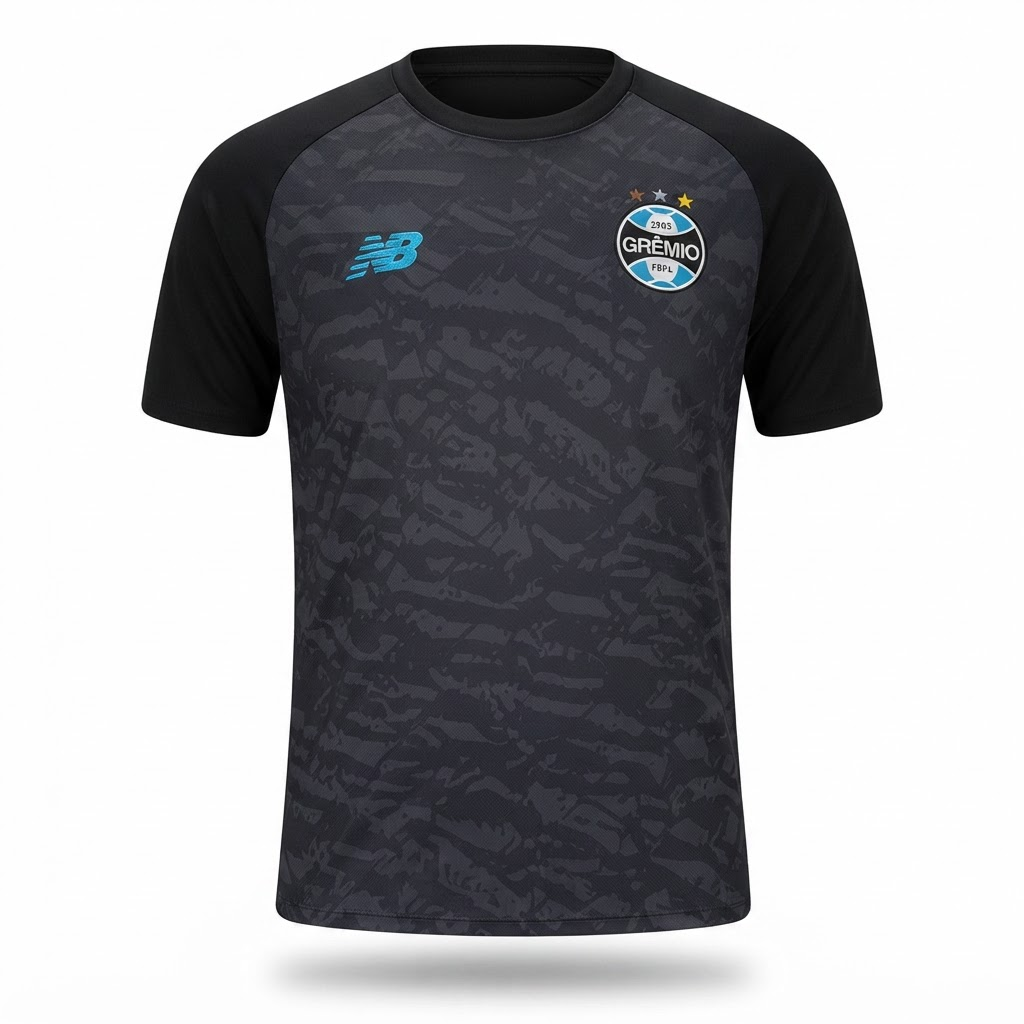 Camisa Grêmio Treino II 26/27 - Torcedor New Balance Masculina - Cinza