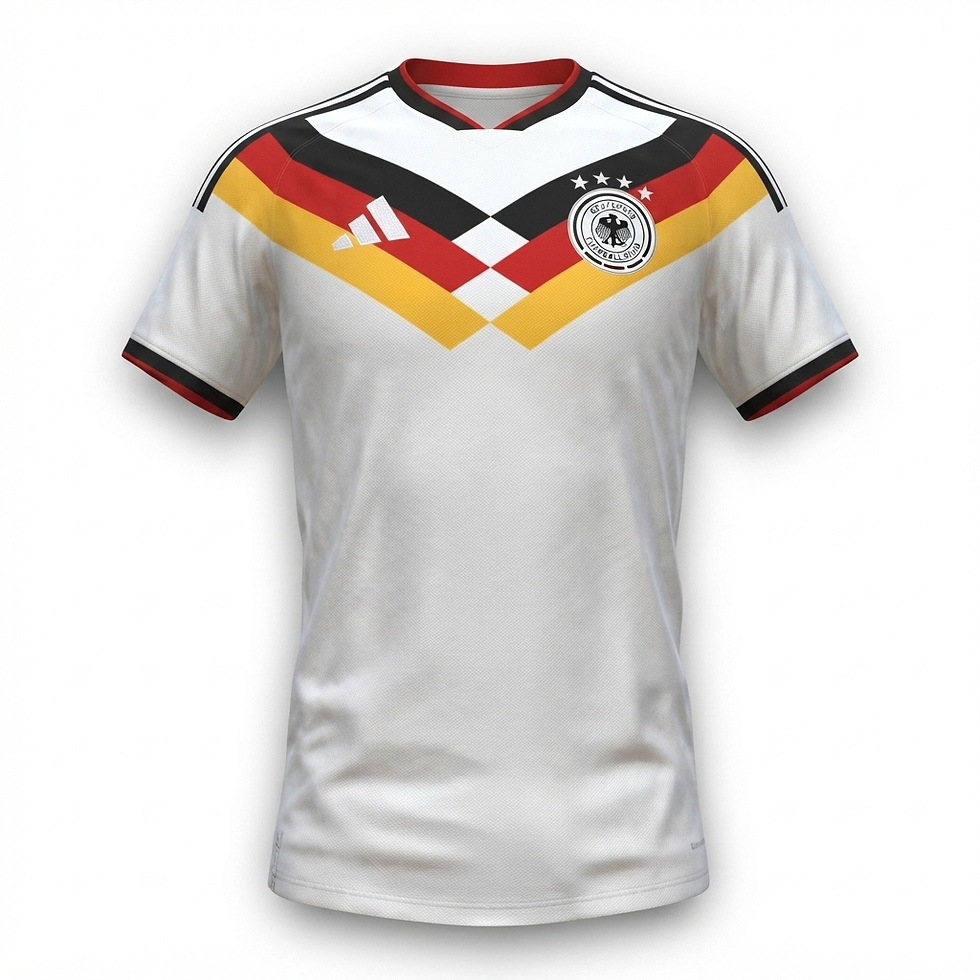 Miniatura: Camisa Seleção Alemanha I 26/27 - Torcedor Adidas Masculina - Branca com