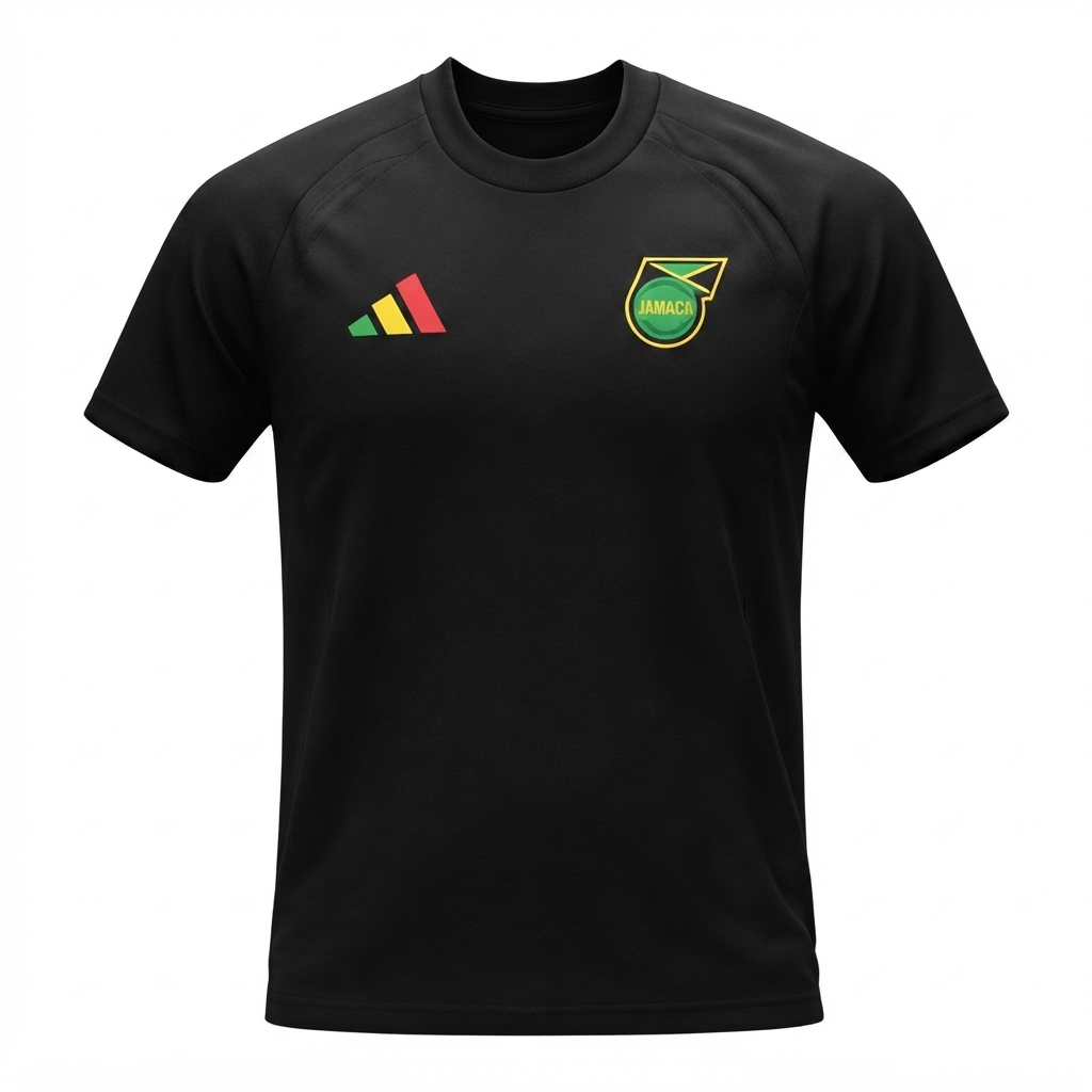 Camisa Seleção Jamaica Treino 26/27 - Torcedor Adidas Masculina - Preta