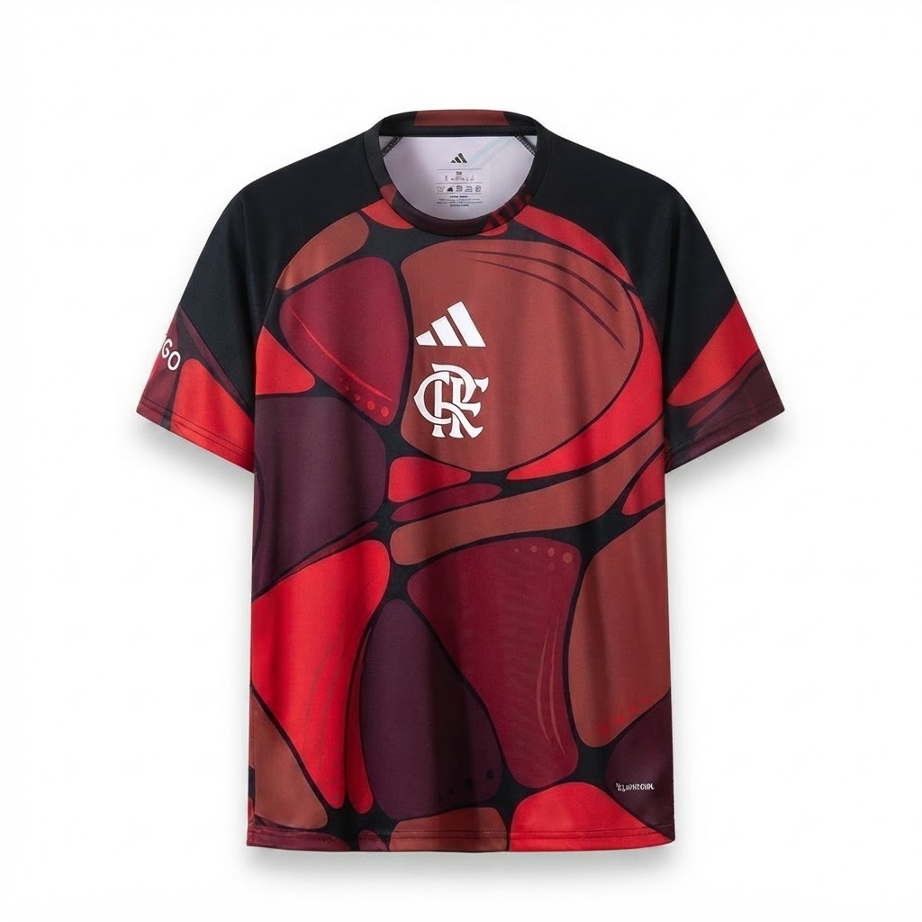 Camisa Flamengo Pré-Jogo 26/27 - Torcedor Adidas Masculina