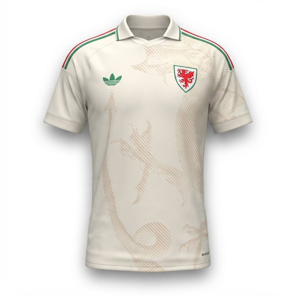 Camisa Selecão País de Gales II 26/27 - Torcedor Adidas Masculina - Bege