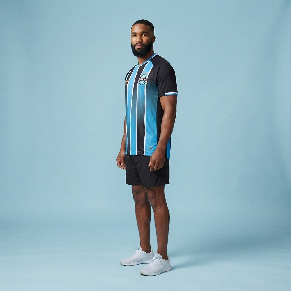 Miniatura: Camisa Grêmio I 26/27 - Torcedor New Balance Masculina - Azul e preta