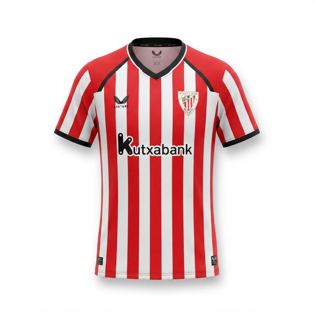 Camisa Athletic Bilbao I 26/27 - Torcedor Castore Masculina