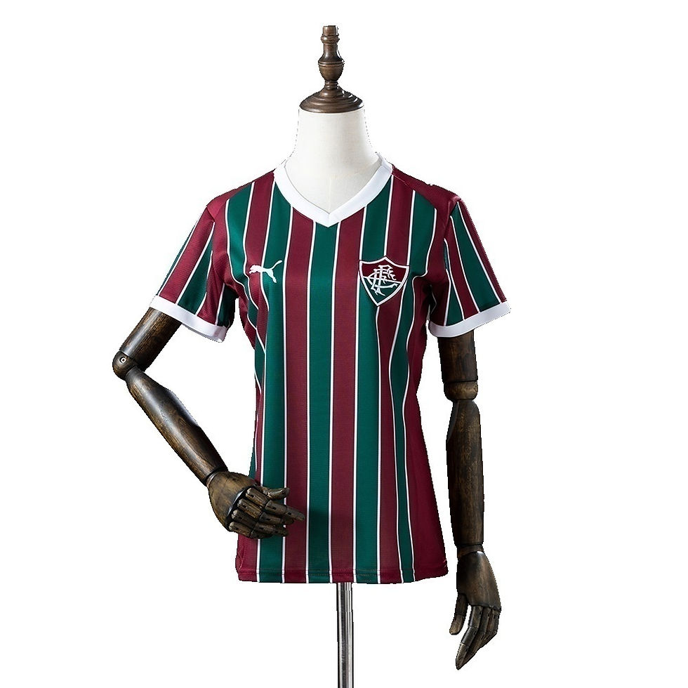 Miniatura: Camisa Fluminense I 26/27 - Torcedor Puma Feminina - Verde e grená com detalhes