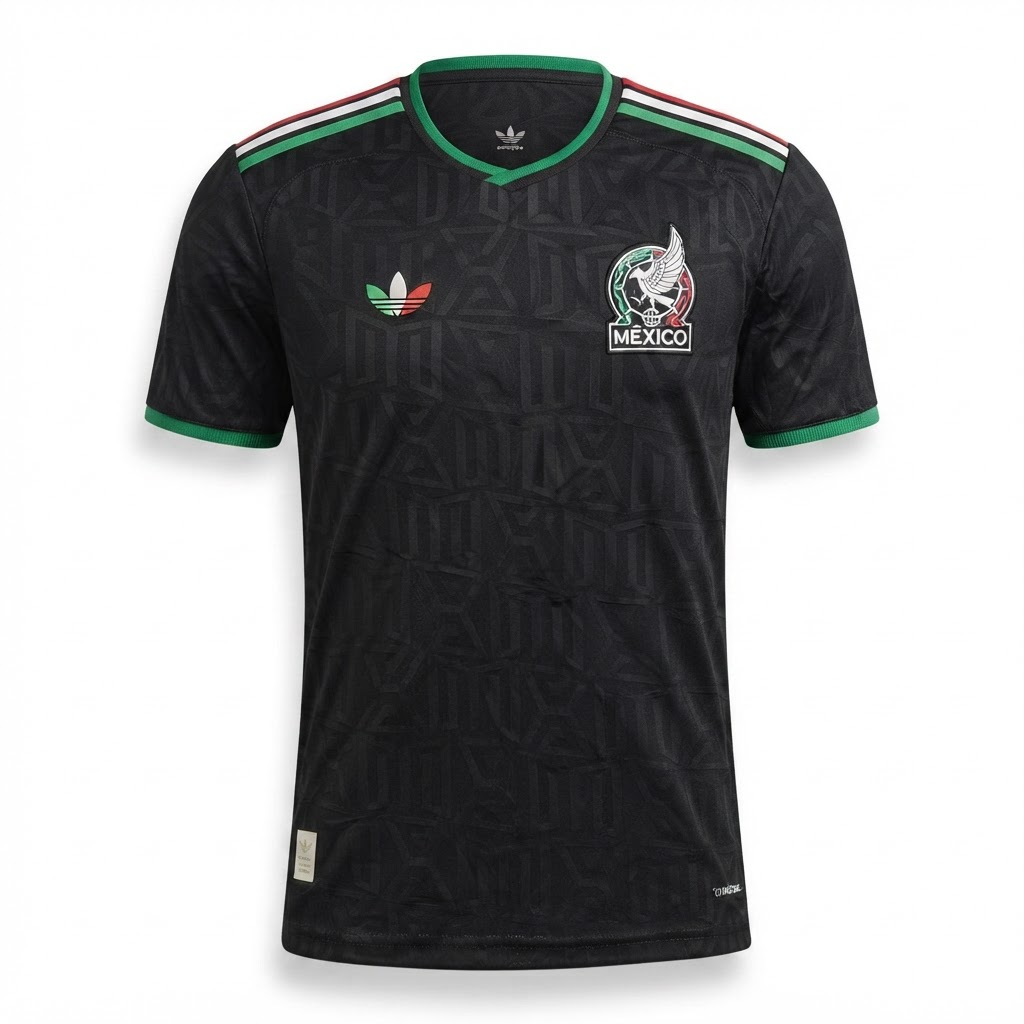 Camisa Seleção México III 26/27 - Torcedor Adidas Masculina - Preta