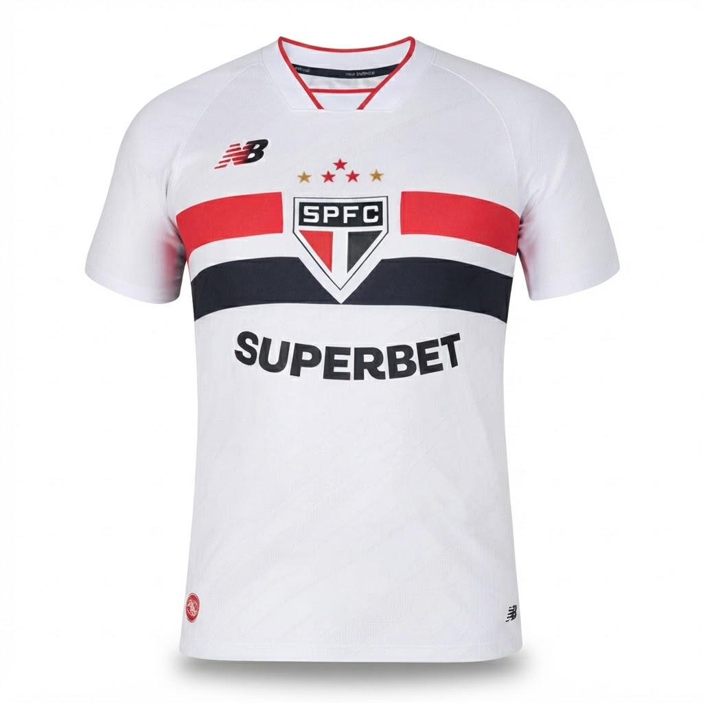 Camisa São Paulo I 26/27 - Torcedor New Balance Masculina - Branca