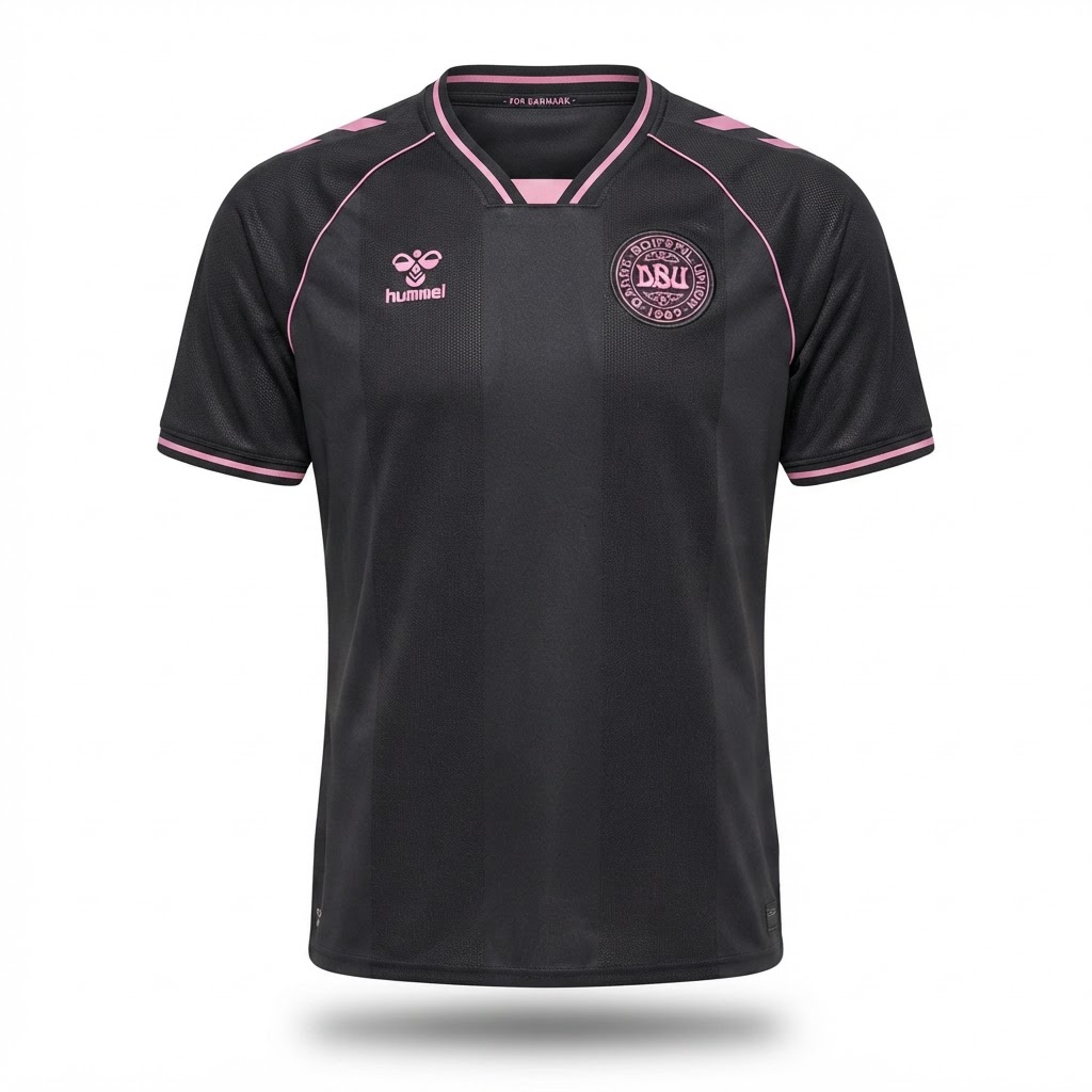 Camisa Seleção Dinamarca Goleiro I 26/27 - Torcedor Hummel Masculina - Preta com