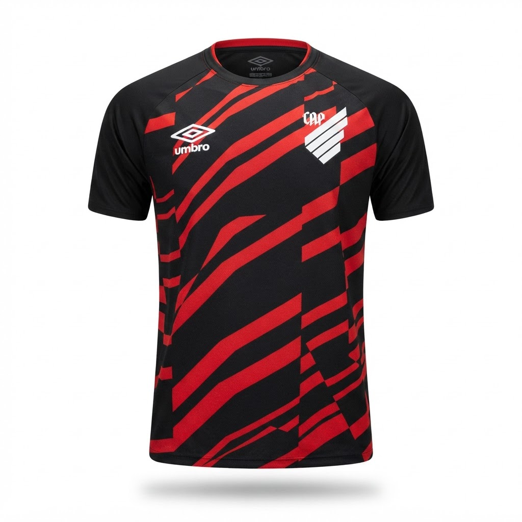 Camisa Athletico Paranaense Pré-jogo 26/27 - Torcedor Umbro Masculina - Preta