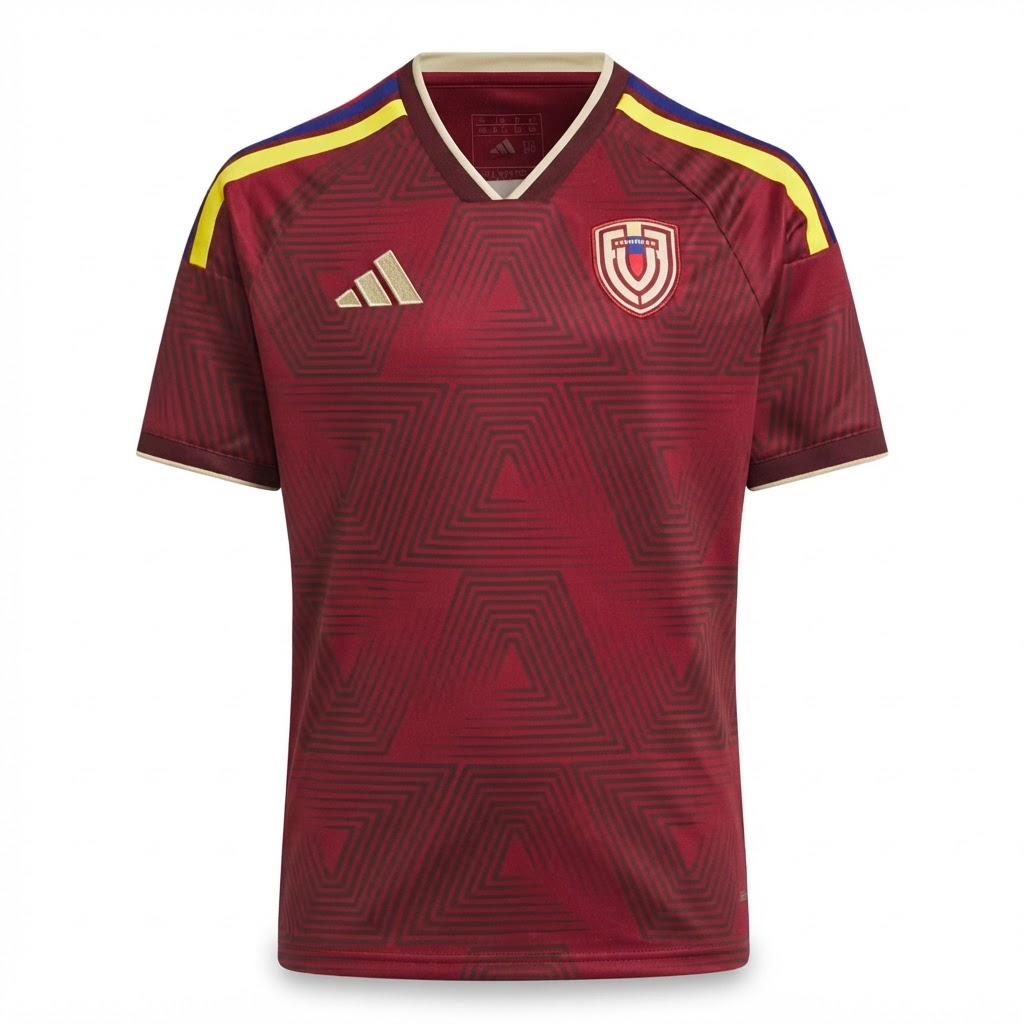 Camisa Seleção Venezuela I 26/27 - Torcedor Adidas Masculina - Bordô
