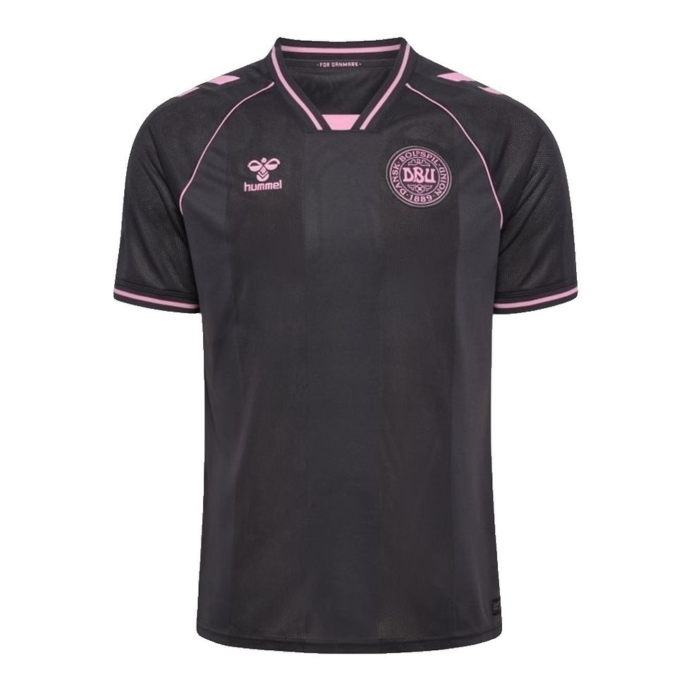 Miniatura: Camisa Seleção Dinamarca Goleiro I 26/27 - Torcedor Hummel Masculina - Preta com