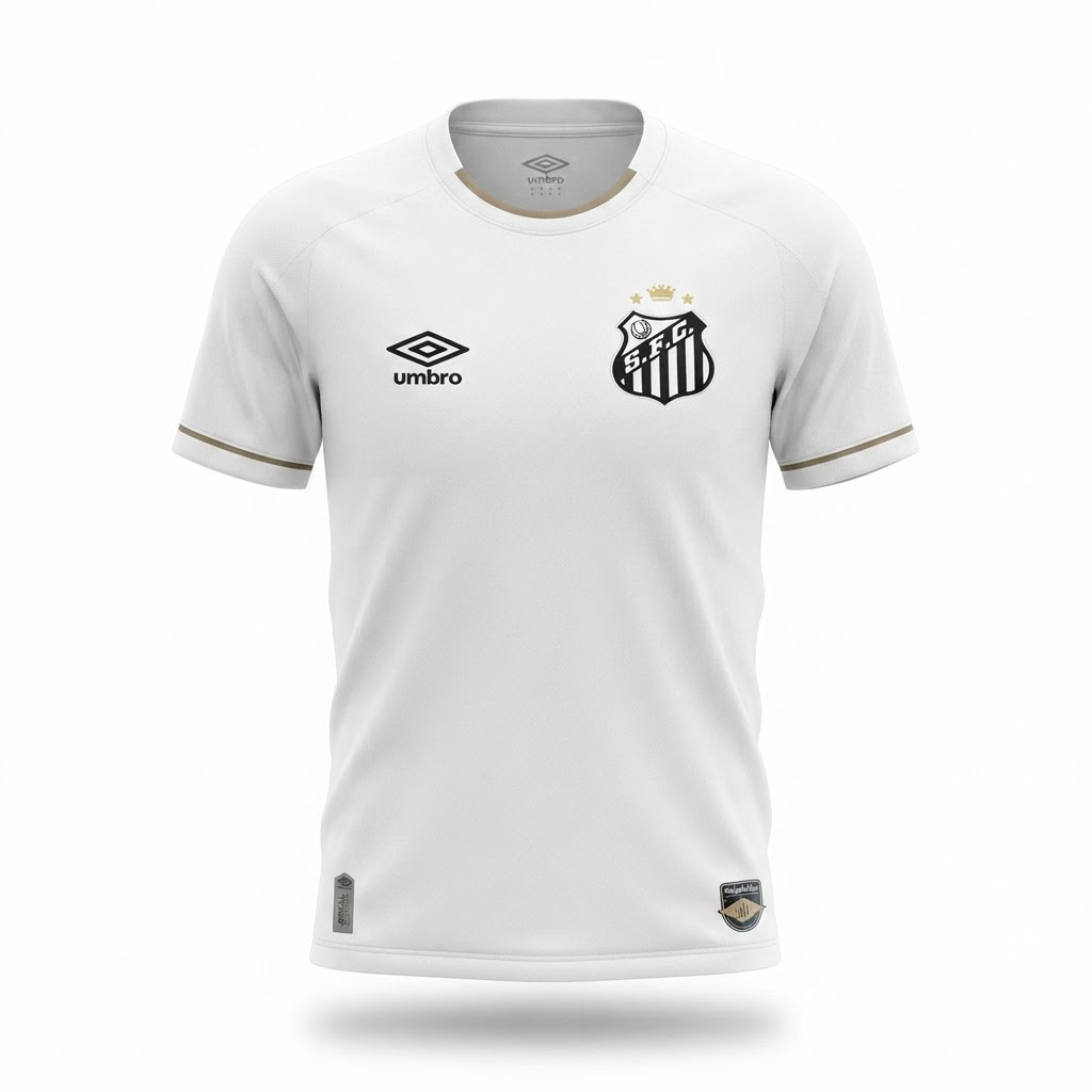 Camisa Santos I 26/27 - Torcedor Umbro Masculina - Branca
