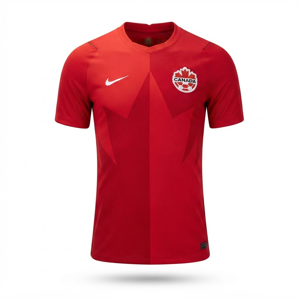 Camisa Seleção Canadá I 26/27 - Torcedor Nike Masculina - Vermelha