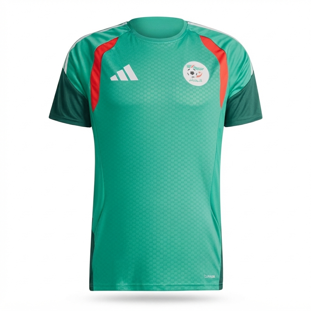 Camisa Seleção Argélia Treino 26/27 - Torcedor Adidas Masculina - Verde