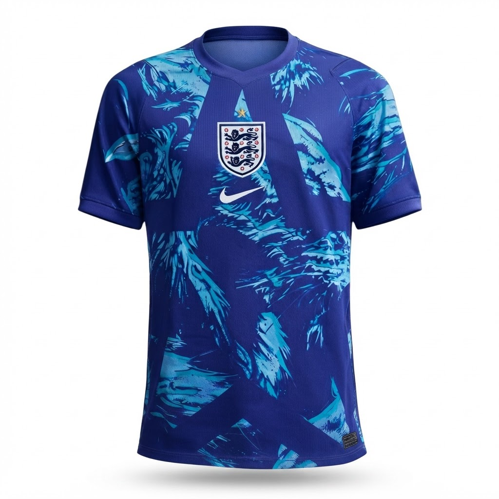 Camisa Seleção Inglaterra Goleiro III 26/27 - Torcedor Nike Masculina - Azul