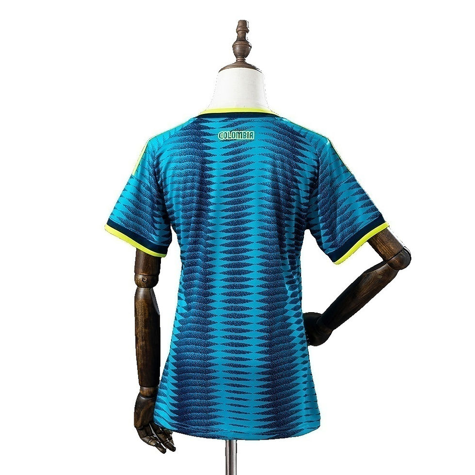 Miniatura: Camisa Seleção Colômbia II 26/27 - Torcedor Adidas Feminina - Azul e verde com