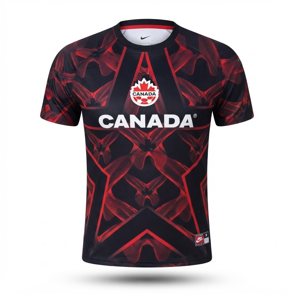 Camisa Seleção Canadá Goleiro 26/27 - Torcedor Nike Masculina - Preta com