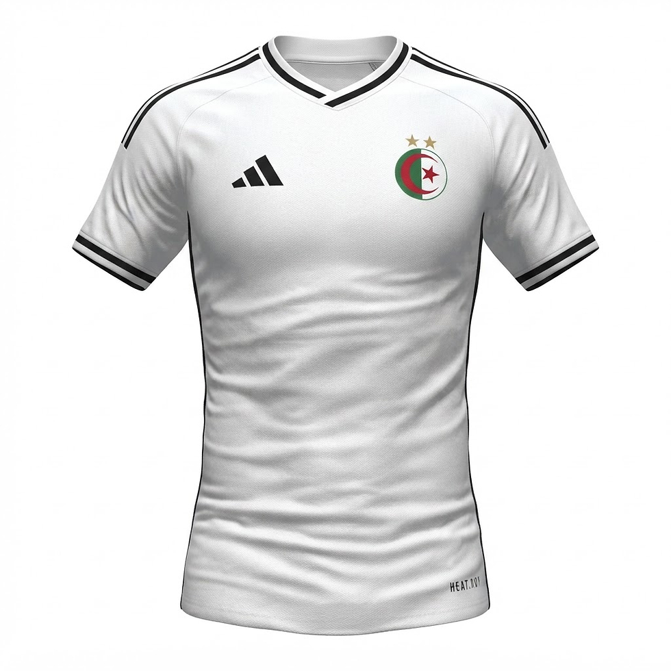 Miniatura: Camisa Seleção Argélia Treino 26/27 - Torcedor Adidas Masculina - Branca com