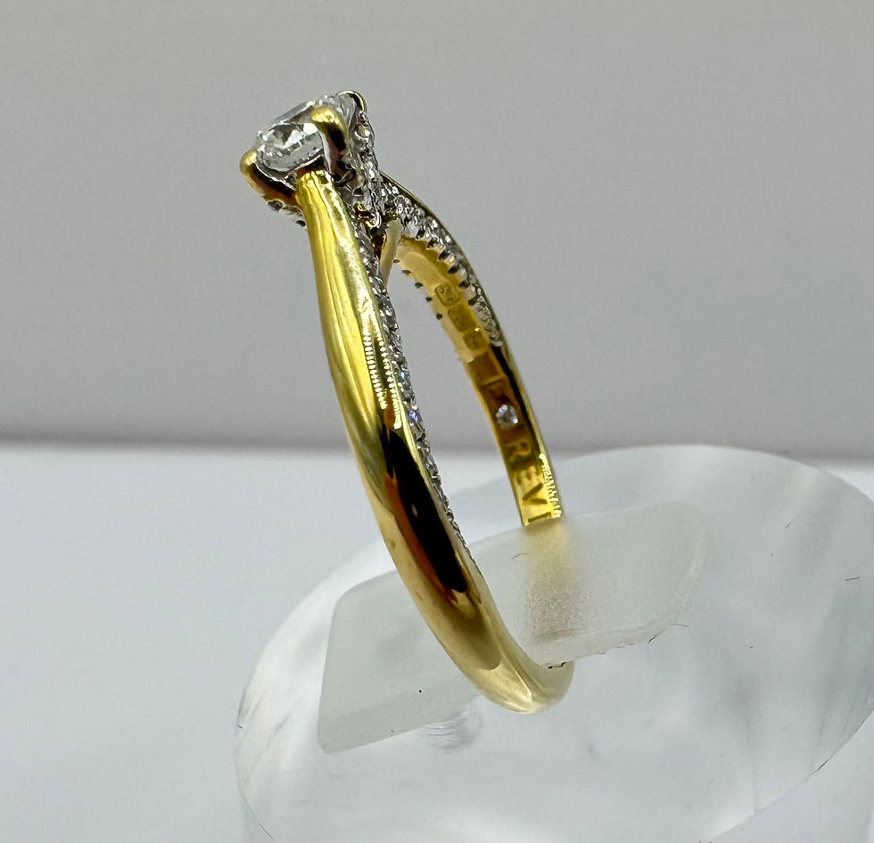 Thumbnail: The Forever Diamond 18ct Gold Diamond Solitaire Ring - Size J
