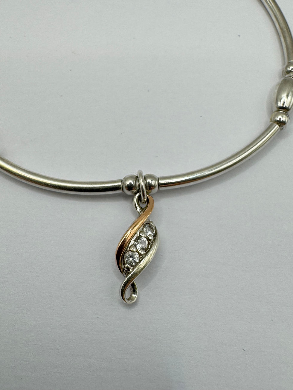 Thumbnail: CLOGAU Past Present Future 925 Silver Affinity Bracelet with Topaz