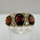 Thumbnail: 9ct Gold Garnet & CZ Ring - Size R