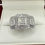 Thumbnail: 18ct White Gold 1.0ct Diamond Halo Trilogy Ring - Size M 1/2